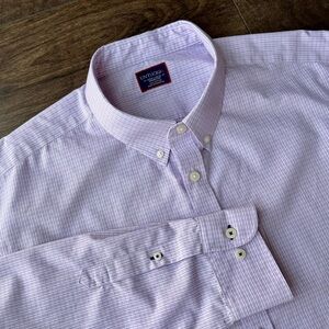 UNTUCKit Wrinkle-Free Azelia Purple Button Down Shirt - Size: 3XL - 100% Cotton